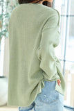 Load image into Gallery viewer, Green V-Neck Sweater