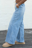 Load image into Gallery viewer, Wide Leg Cropped Tie Jeans
