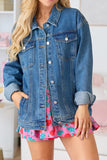 Load image into Gallery viewer, Medium Wash Boyfriend Denim Jacket